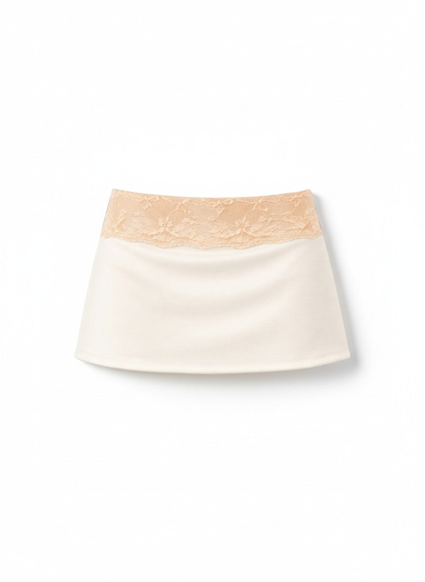 The Tresaire Classic Mini crème blossom handmade skirt made to order